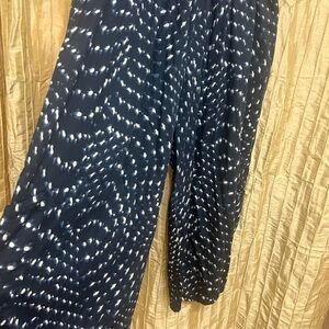 bryn Walker casbahprint, pull-on crop wide leg with pockets  Plus size 3x